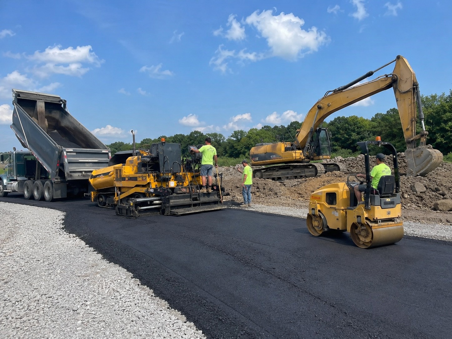 Auckland concrete and asphalt contractor team