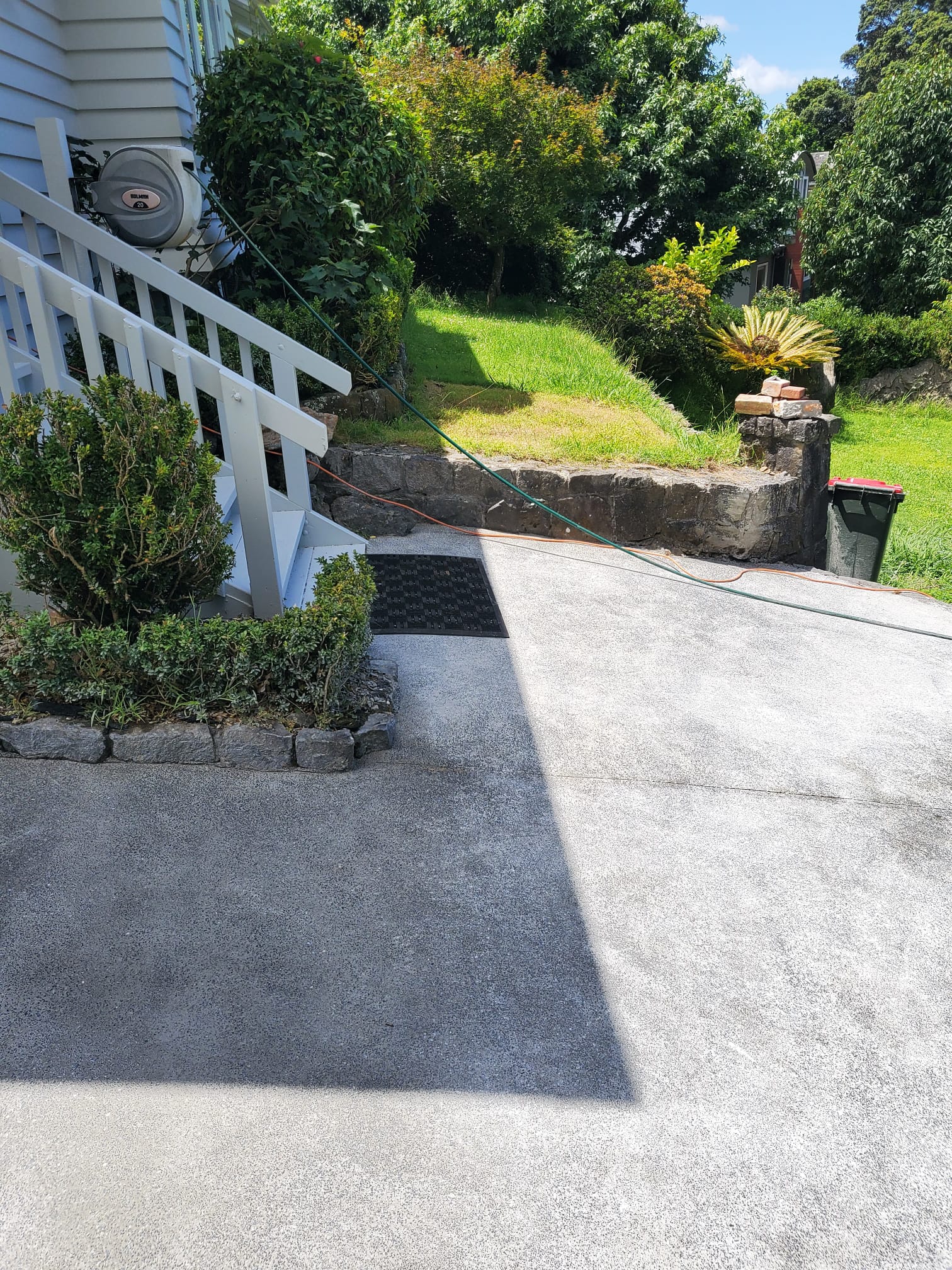 Concrete patio