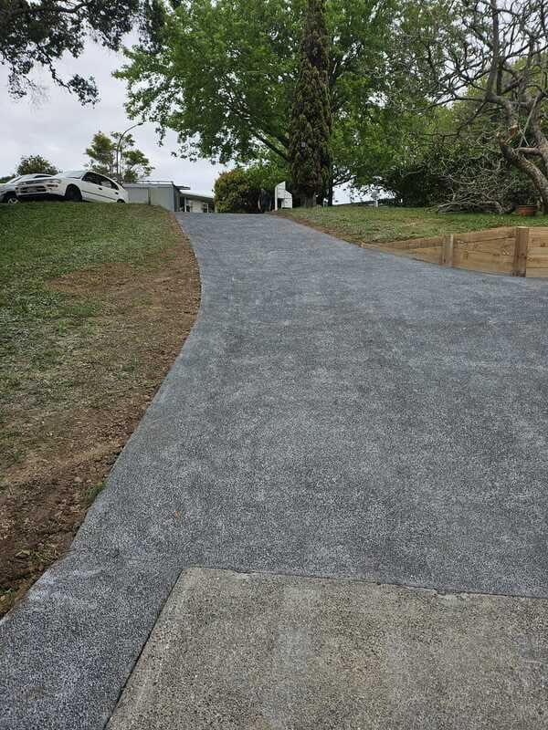 Plain concrete driveway Auckland