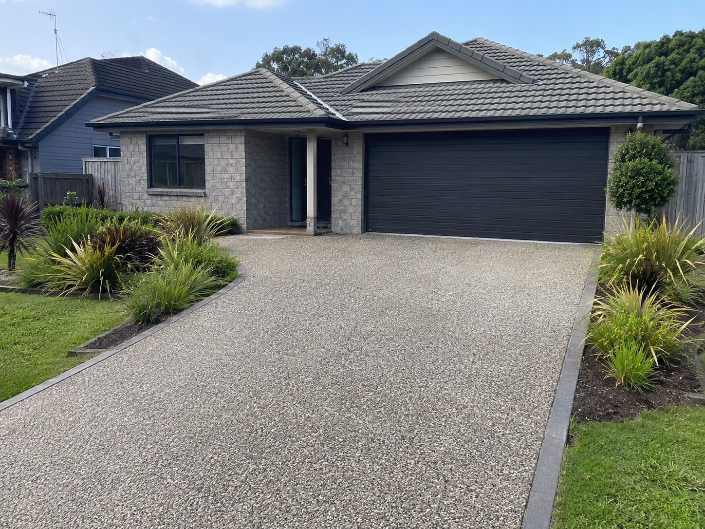 Exposed aggregate driveway Auckland
