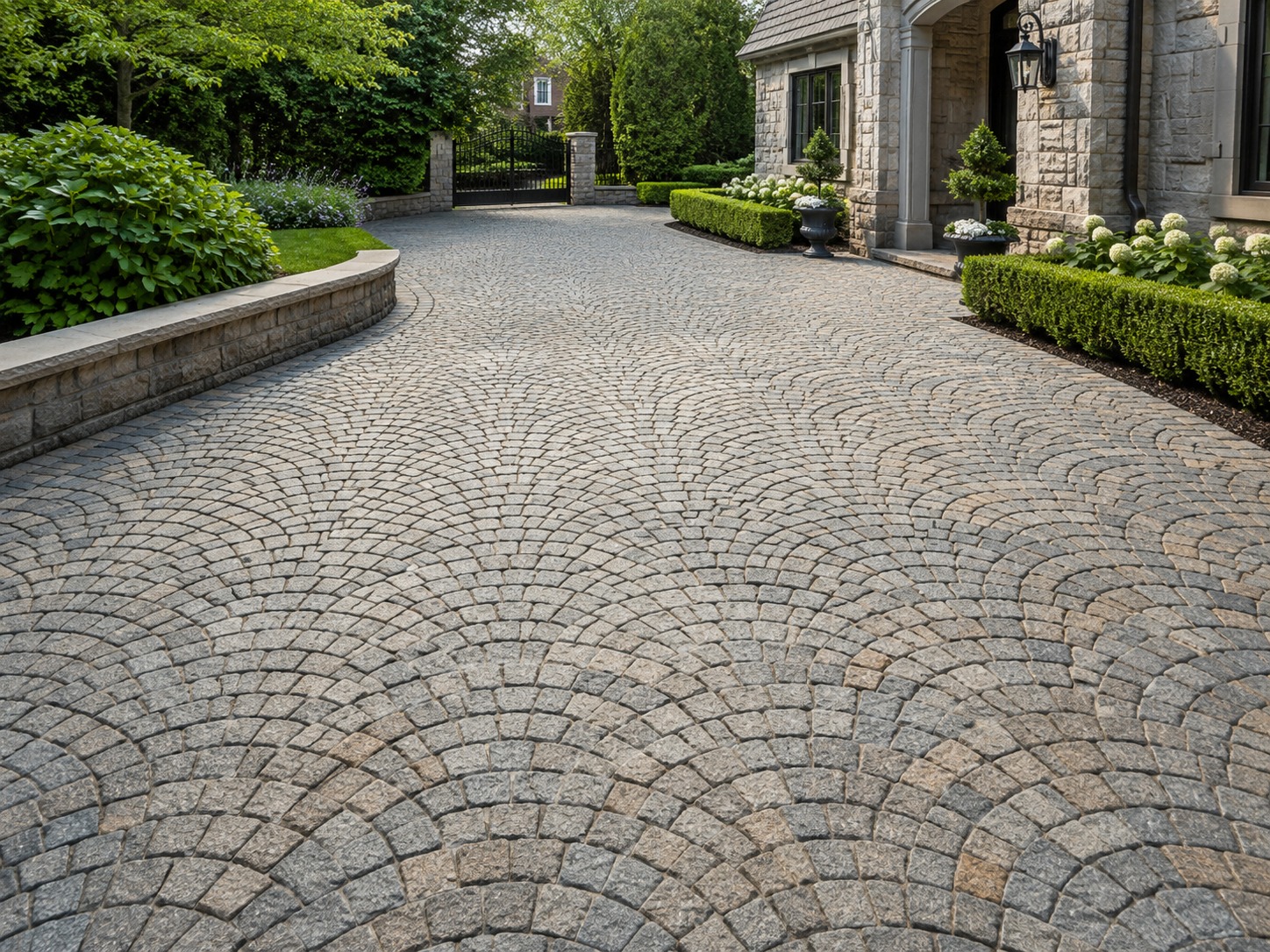 European fan paver design Auckland